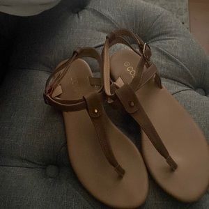 Light brown summer sandals